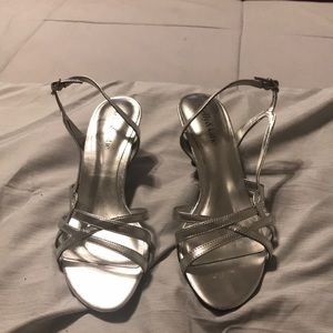 Kelly & Katie silver strappy sandals